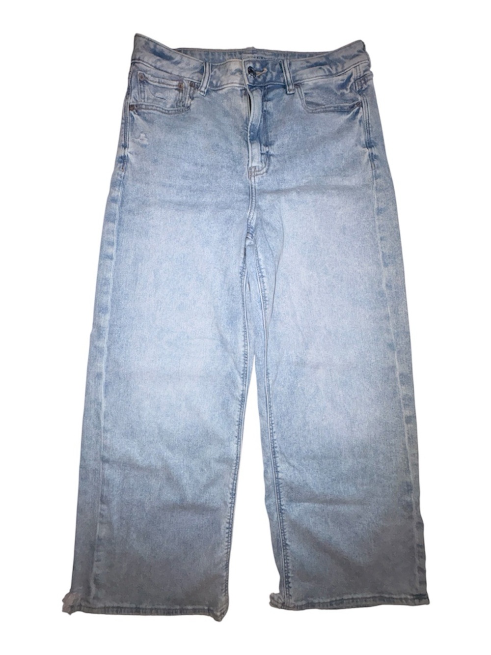 American Eagle Super High Rise Baggy Wide Leg size 8 short